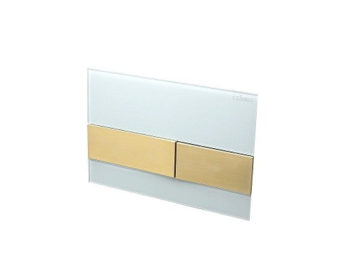 Клавиша смыва Cezares Lux LUX-GB-1-BORO цвет Белый Золото