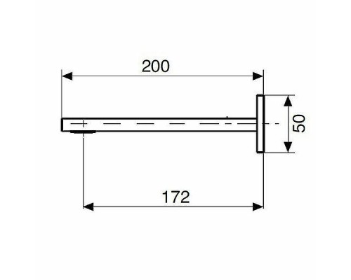 Излив для смесителя Cezares UNIKA-SCV-03/24 Золото