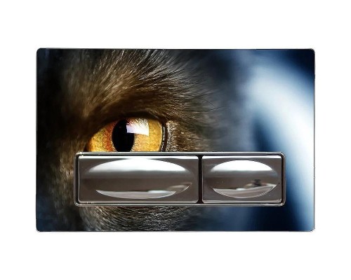 Клавиша смыва Creavit GP4009.07 Хром глянцевый с рисунком