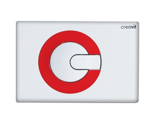 Клавиша смыва Creavit Power GP5001.01 Белая Красная
