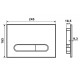 Клавиша смыва Esbano OVL-17GM ESINOVL17GM цвет Оружейная сталь