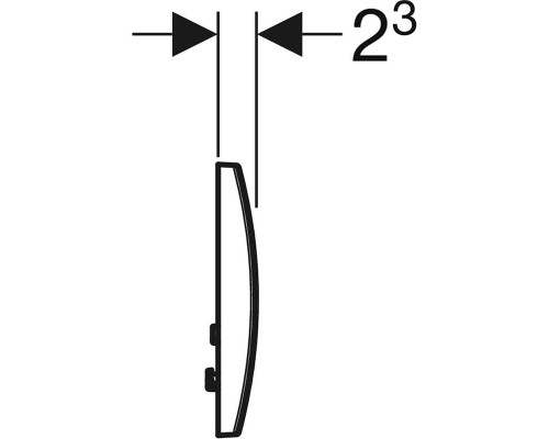 Клавиша смыва Geberit Delta20 115.127.11.1 Альпийский белый