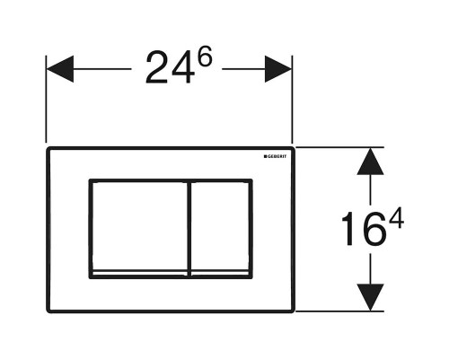 Клавиша смыва Geberit Delta30 115.137.11.1 Альпийский белый