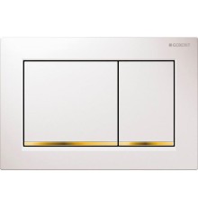 Клавиша смыва Geberit Omega 30 115.080.KK.1 Белая Золото