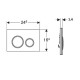 Клавиша смыва Geberit Sigma 20 NEW 115.882.JQ.1 Хром