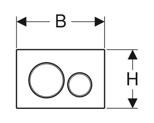 Клавиша смыва Geberit Sigma 20 NEW 115.882.14.1 Матовый черный