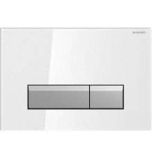 Клавиша смыва Geberit Sigma 40 115.600.SI.1 Белый/алюминий