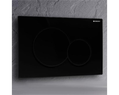 Клавиша смыва Geberit Sigma 01 115.770.DW.5 Черная глянцевая