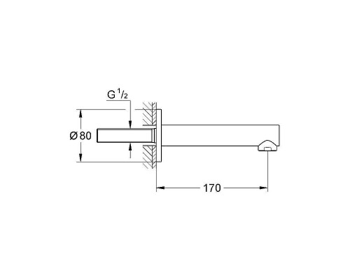 Излив для смесителя Grohe Grohe Concetto 13280001 Хром