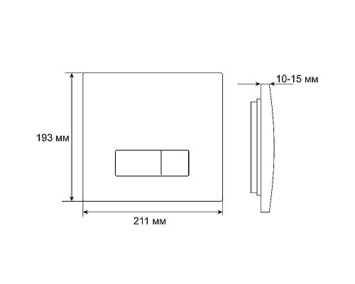 Клавиша смыва Grossman Classic 800.T1.04.110.110 цвет Хром матовый
