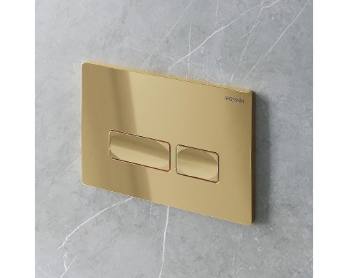 Клавиша смыва Grossman Pragma 700.K31.03.300.300 цвет Золото глянцевое
