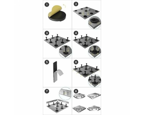 Ножки для душевого поддона Grossman Strong GR-S8 8 шт.
