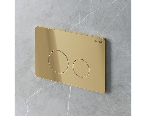 Клавиша смыва Grossman Style 700.K31.05.30M.30M цвет Золото глянцевое