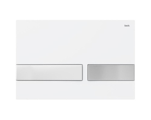 Клавиша смыва Iddis Unifix UNI06WCi77 Белая матовая Хром