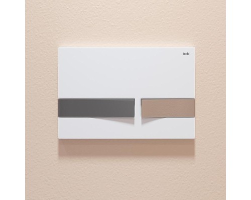 Клавиша смыва Iddis Unifix UNI06WCi77 Белая матовая Хром