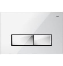 Клавиша смыва Iddis Uniglass UNG02WCi77 Белая Хром