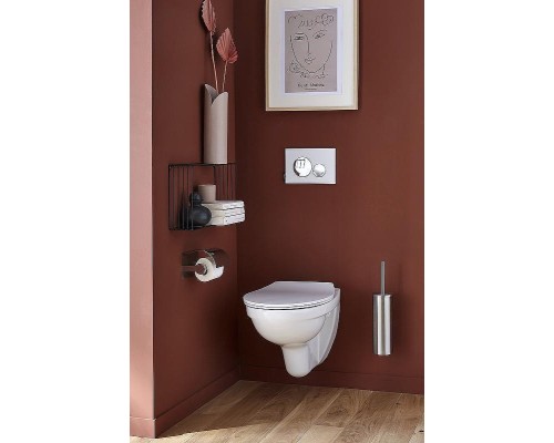 Клавиша смыва Jacob Delafon E20859-CP-MWH Хром глянцевый Белая матовая