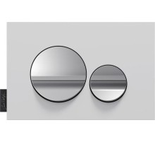 Клавиша смыва Jacob Delafon E20859-CP-MWH Хром глянцевый Белая матовая