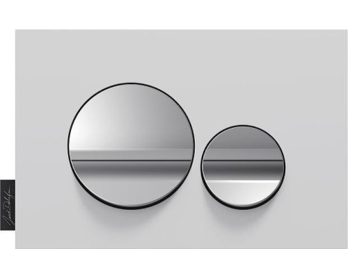 Клавиша смыва Jacob Delafon E20859-CP-MWH Хром глянцевый Белая матовая