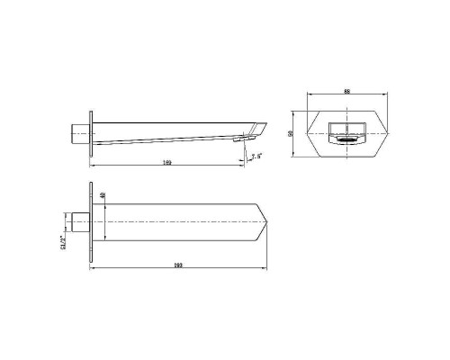 Излив для смесителя Lemark LM3981C Хром