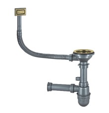 Сифон Paulmark KONZ PM2022-BG цвет Брашированное золото