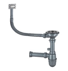 Сифон Paulmark KONZ PM2022-BS цвет Брашированная сталь