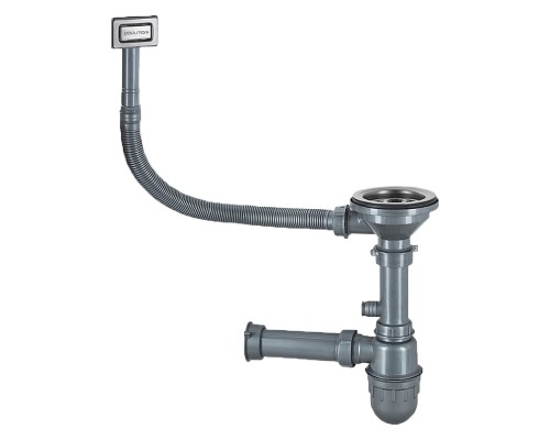 Сифон Paulmark KONZ PM2022-BS цвет Брашированная сталь