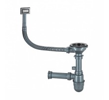 Сифон Paulmark KONZ PM2022-GM цвет Вороненая сталь