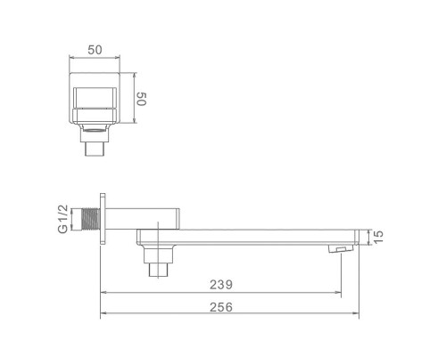 Излив для смесителя Raglo R473.73 цвет Хром