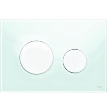 Клавиша смыва Tece Loop Glass 9240651 для унитаза Зеленая Белая