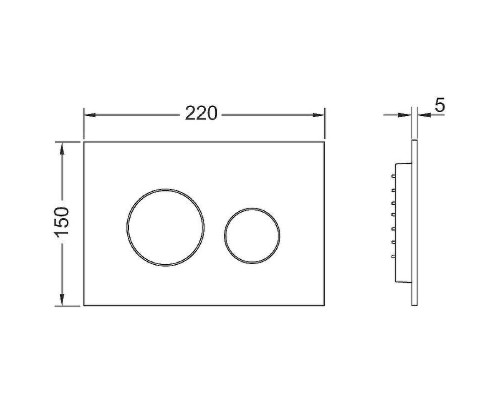 Клавиша смыва Tece Loop 2.0 9240920 Белая