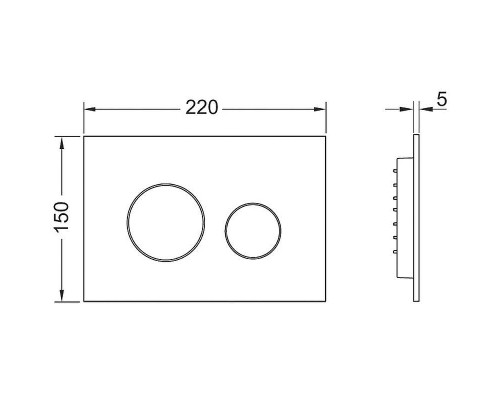 Клавиша смыва Tece Loop 9240937 Красная бронза металлик