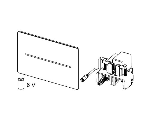 Клавиша смыва Tece Solid 9240462 Белая глянцевая