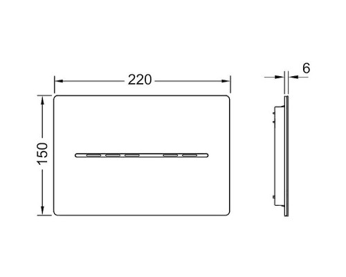 Клавиша смыва Tece Solid 9240453 Белая матовая