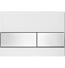 Клавиша смыва Tece Square 9240801 для унитаза Белая Нержавеющая сталь