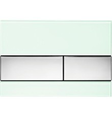 Клавиша смыва Tece Square 9240805 для унитаза Зеленая Хром глянцевый