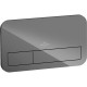Клавиша смыва Villeroy&Boch ViConnect 922400RA Серая глянцевая стекло