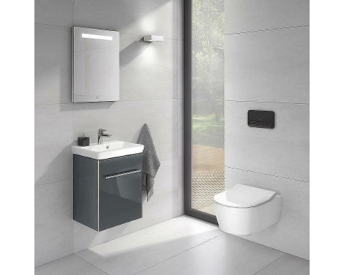 Клавиша смыва Villeroy&Boch ViConnect 922400RB Черная глянцевая