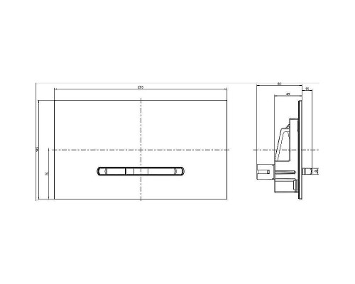 Клавиша смыва Villeroy&Boch ViConnect 922169N5 Белый матовый
