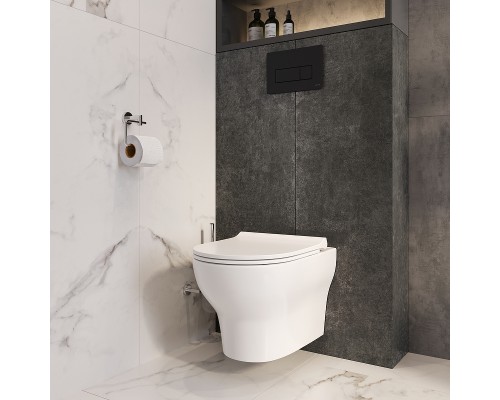 Клавиша смыва Vitra Root Square 740-2311 Черная матовая