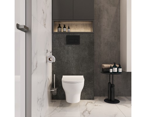 Клавиша смыва Vitra Root Square 740-2311 Черная матовая