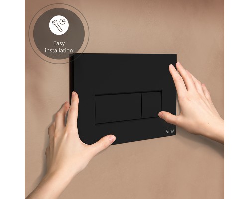 Клавиша смыва Vitra Root Square 740-2311 Черная матовая