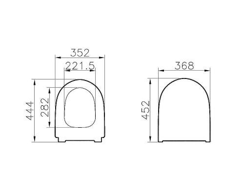Сиденье для унитаза Vitra Sento 130-003-009 с Микролифтом