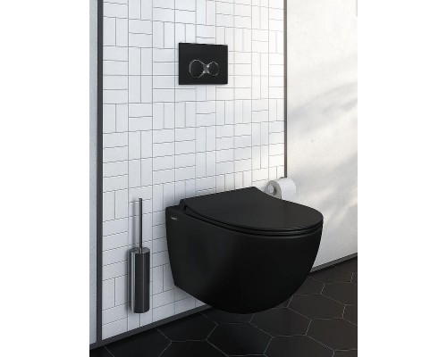 Клавиша смыва Vitra Sirius 740-0411 Черная матовая