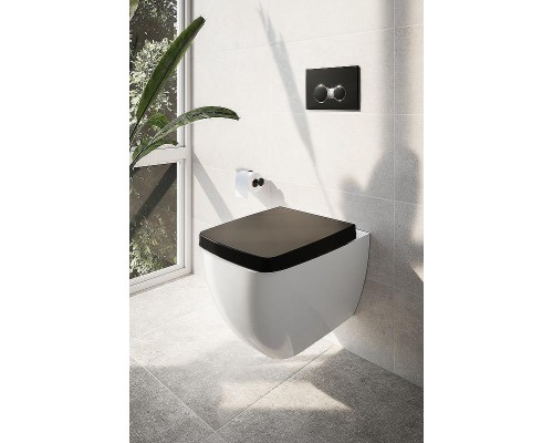 Клавиша смыва Vitra Sirius 740-0411 Черная матовая