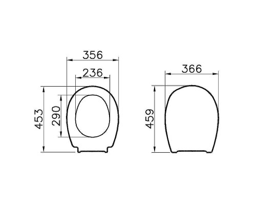 Сиденье для унитаза Vitra Universal 115-003-001 Белое