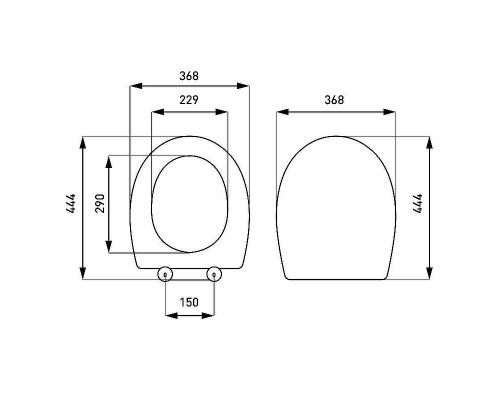 Сиденье для унитаза Vitra Universal 805-003-009 с Микролифтом
