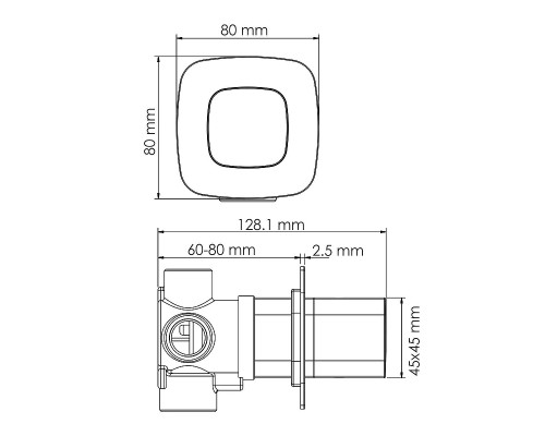 Переключатель потоков WasserKRAFT Nuthe A265 Черный матовый