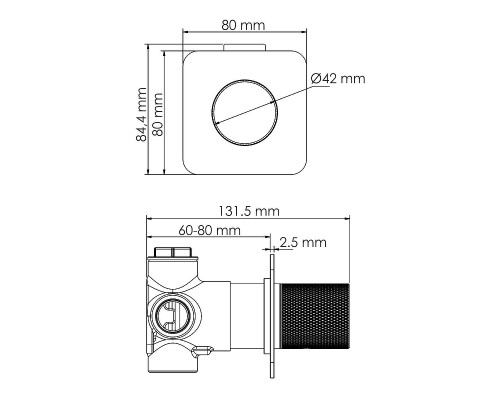 Переключатель потоков WasserKRAFT Paar A309 Розовое золото