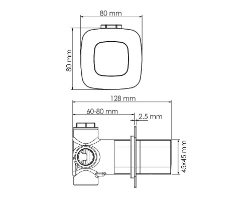 Переключатель потоков WasserKRAFT Saale A266 Белый матовый